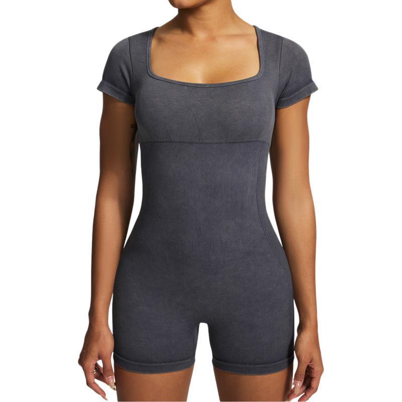 Short Sleeve Yoga Jumpsuit Women