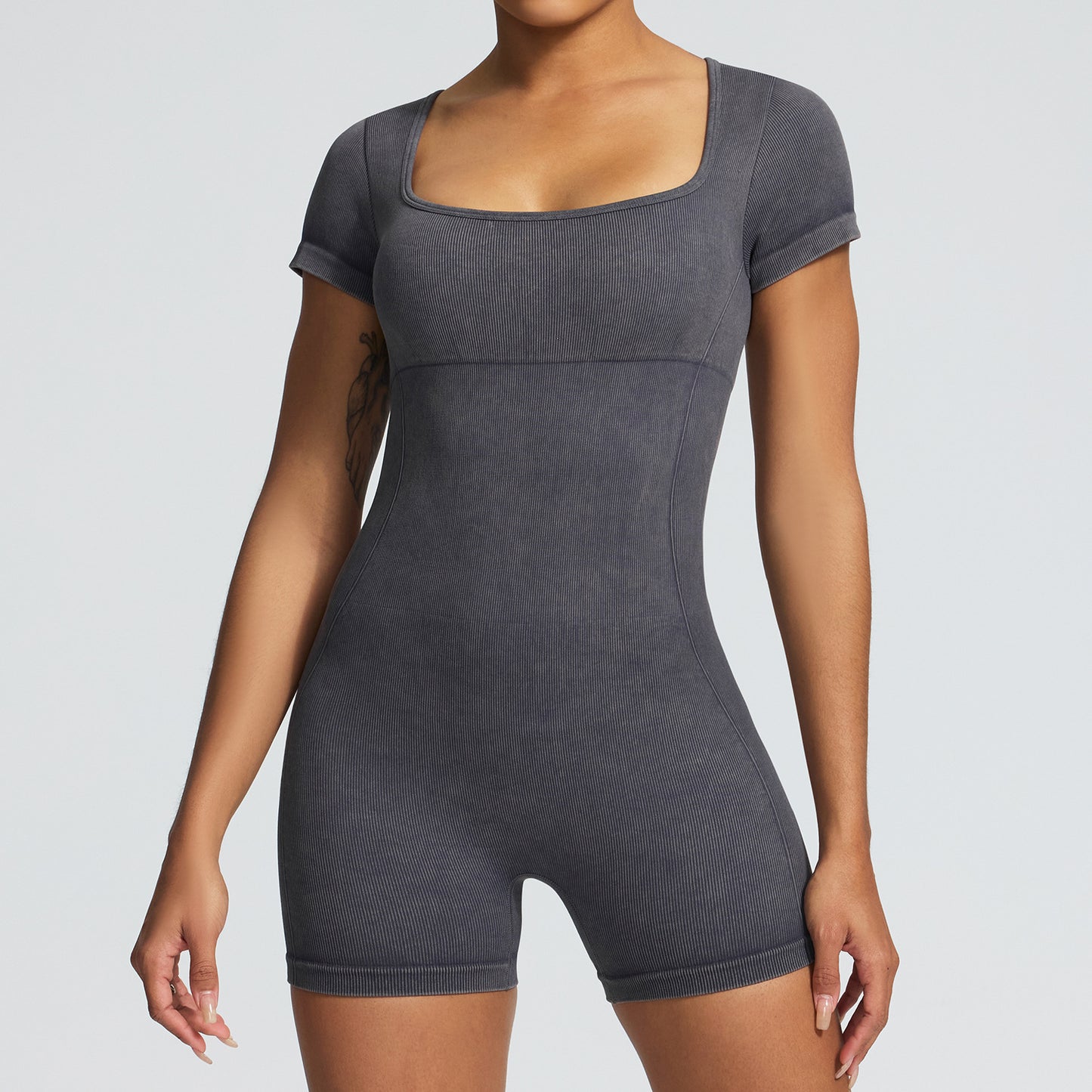Short Sleeve Yoga Jumpsuit Women