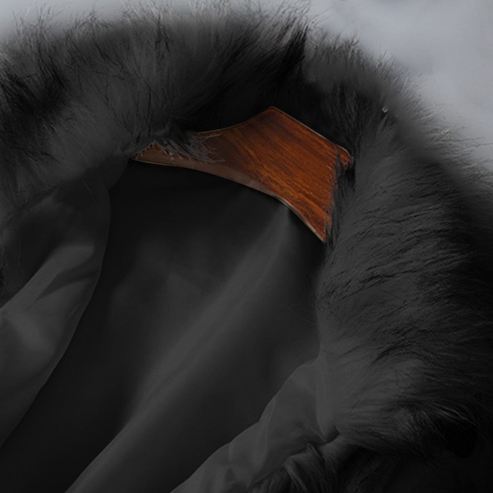 Faux Fur Vest Standing Collar Faux Fur Coat