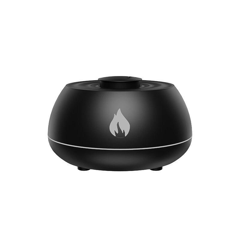 Humidificador de llama, difusor de aromaterapia, humidificador de aire para el hogar con luz de 7 colores, difusor de aceites esenciales con fragancia para habitación USB de 130ML